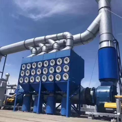 工業激光切割斜插式濾筒除塵器噴涂焊煙粉塵處理脈沖濾筒除塵器